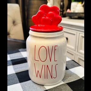 Rae Dunn Love Wins Mini Canister ♥️